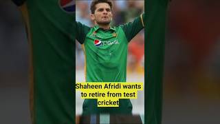 Shaheen Afridi wants to retire from test cricket ShaheenAfridi cricket shorts [upl. by Nojram]