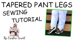 How To Taper Wide Pant Legs Quickly Like a Pro Sewing Tutorial [upl. by Kunkle]