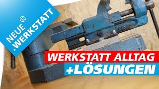 WERKSTATT ALLTAG LÖSUNGEN  Schraubstock platzsparend unterbringen [upl. by Icyak500]