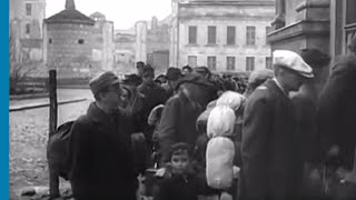 German Jewish deportees arriving at the Warsaw Ghetto [upl. by Korney]