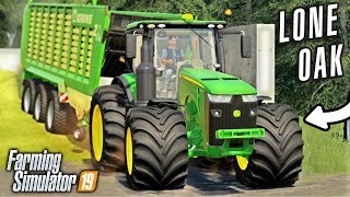 FARMING IN THE USA  Farming Simulator 19  Lone Oak Farm [upl. by Ripp600]