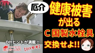 【水のトラブル】健康被害が出る危ない水栓具を交換。壊れてくれてよかった。 [upl. by Terrej]