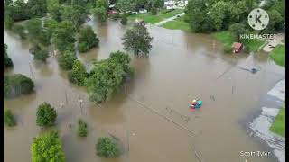 Belleville Illinois Flooding 16July2024 [upl. by Rodgiva570]