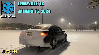 LIVE Part 1 DFW Area Lake Effect Snow  January 15 2024 J [upl. by Linda776]