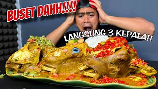 GILA MUKBANG 3 KELAPA KAMBING MANDI CABE [upl. by Laekcim]