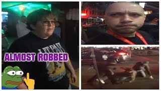 Andy Milonakis almost robbed live on stream  Mizkif at a bar fight  Twitch Highlights 2 [upl. by Ennail298]