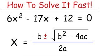 How To Solve Quadratic Equations Using The Quadratic Formula [upl. by Gustafsson]