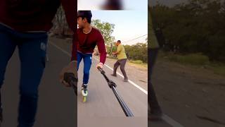 ￼ Uncle तो Kung Fu ￼Master￼￼￼ निकले 🫡 😂skating minivlog funnyvideo streetdogs shorts [upl. by Qifar588]