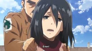 Attack On Titan Season 2 Ep 8 Mikasa Fights Bullies Past [upl. by Odraode]