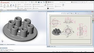 Tutorial como hacer planos en Solidworks 2018 planos en solidworks 2020 [upl. by Enylorac493]