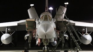 RAF Tornado jets make first bombing runs over Syria [upl. by Nauqan]