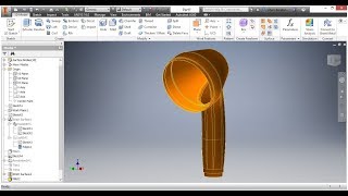 Autodesk Inventor Surfacing Sweep Loft [upl. by Arndt238]