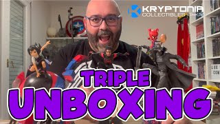 ¡TRIPLE UNBOXING ¡SPIDERMAN INTO THE SPIDERVERSE [upl. by Wivinah]