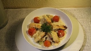 Zucchiniröllchen Rezept mit Couscous vegan  Der Bio Koch 443 [upl. by Merp]