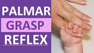 Palmar Grasp Reflex Reaction Infant Newborn Pediatric Nursing Assessment [upl. by Anik]