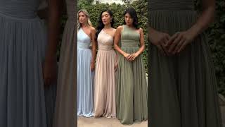 Isadore ❤️ Which is your fave Sky blue Champagne Sage bridesmaiddress wedding bridesmaids [upl. by Martella]