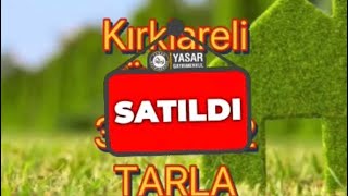 kırklareli merkeze yakın satılık 3700 m2 tarla [upl. by Malim841]