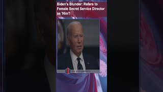 Biden Mistakenly Addresses Secret Service Directors Gender in Interview [upl. by Arramahs]