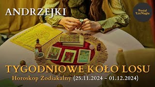 Tygodniowe Koło Losu 25112024  01122024 kartadnia horoskop [upl. by Debbee330]