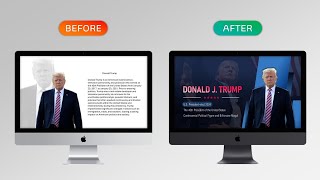 Elevate Your PowerPoint Character Introduction with this Easy Design Trick Featuring Donald Trump [upl. by Twyla259]