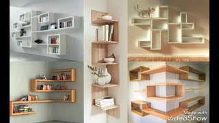 Wall decor ideas  book shelves  library almirahwall decor furniture [upl. by Moia]