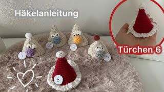 ADVENTSKALENDER HÄKEL TÜRCHEN NR 6 Nikolaus 🎅🏼 Häkelanleitung  Marycrochet [upl. by Uok]