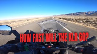 2022 Kawasaki KLR  Top Speed [upl. by Rahel]