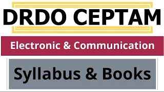 CEPTAM DRDO Syllabus amp Books For Electronics and Communication Engineering [upl. by Grannias701]