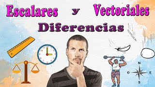 Magnitud ESCALAR y VECTORIAL diferencias  Tarea de física  🔎📝 [upl. by Chaworth438]