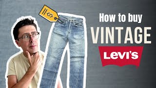 How to buy vintage Levis jeans  The Guide Vintage Levis 501 505 orange tab 512 511 517 550 [upl. by Rowley620]