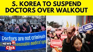 South Korea Doctors Protest  South Korea Starts Legal Action Against Doctors Over Walkout  N18V [upl. by Norac583]