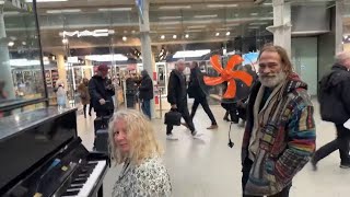 Man With Orange Fan Turns Up During PIANO LIVESTREAM [upl. by Nebe]