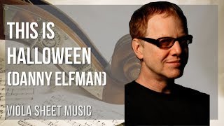 Viola Sheet Music How to play This is Halloween by Danny Elfman [upl. by Gwenette]