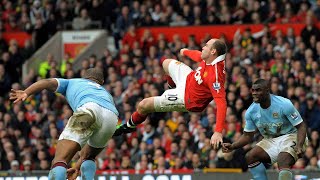 Wayne Rooney iconic Bicycle Kick Earns Manchester United 21 Win Over Manchester City [upl. by Toma]