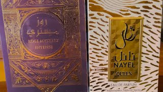 Al Wataniah Rose Mystery Intense and Nayel Queen Arabiyat Prestige 1st impressions [upl. by Zendah]