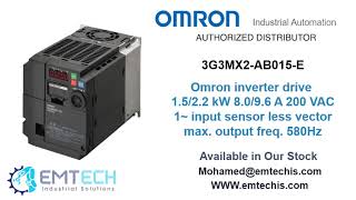 Omron Inverter 3G3MX2AB015E [upl. by Ynolem]