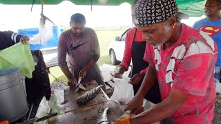 The Quickest Fish Slicer In Trinidad [upl. by Keyes]