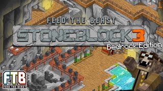 Im TRAPPED in a CAVE on Stoneblock 3 Bedrock Editon HELP  Ep 1 [upl. by Noiram]