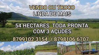 VENDO LINDA PROPRIEDADE 54 HECTARES COM 3 AÇUDES TODA PRONTA 8799102 3154  8798106 6707 [upl. by Aloeda618]