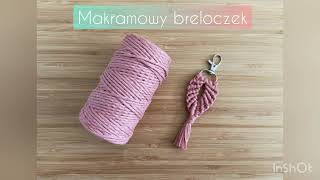 DIY brelok  Makramowy breloczek do kluczy [upl. by Rialb816]