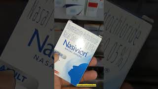 Nasivion nasal drops  Oxymetazoline nasal solution allergic blockednose runnynose nasal [upl. by Raye82]