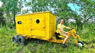 Building an Electric Motorcycle Camper From Scratch  Full Build  Overnight Adventure [upl. by Tengler]