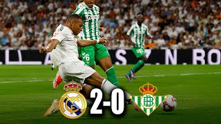 Primer Doblete de MBAPPÉ REAL MADRID vs BETIS 20  La Liga 2024 [upl. by Lewanna]