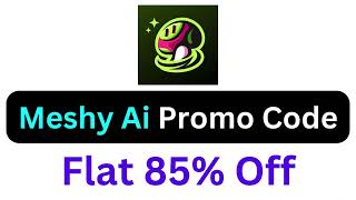 Meshy Ai Promo Code Get 50 Discount On Plan [upl. by Lleinnad923]