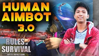 RAFF Human Aimbot 30  Rules of Survival Highlights [upl. by Legge483]