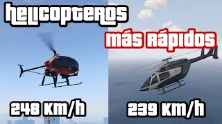 TOP 10 helicópteros MÁS RÁPIDOS del GTA Online [upl. by Ademla]