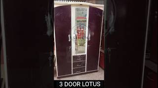 3 door wardrobe light তিন পাল্লার আলমারি লাইট light lotus wardrobe kapat [upl. by Esaele]