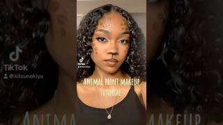 Animal print makeup makeup makeuptutorial animalprints makeuplook trendingshorts viralshorts [upl. by Fee97]