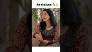 Mamitha Baiju in traditional 🔥✨mamithabaijupremalutamilsong tamil malayalam ishqbaazforever [upl. by Nnylf]