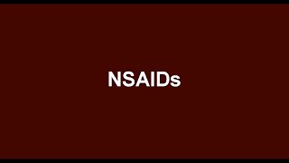 NSAIDs  Part 1  2nd Year  Faculty of Medicine  Assiut University [upl. by Gnas]